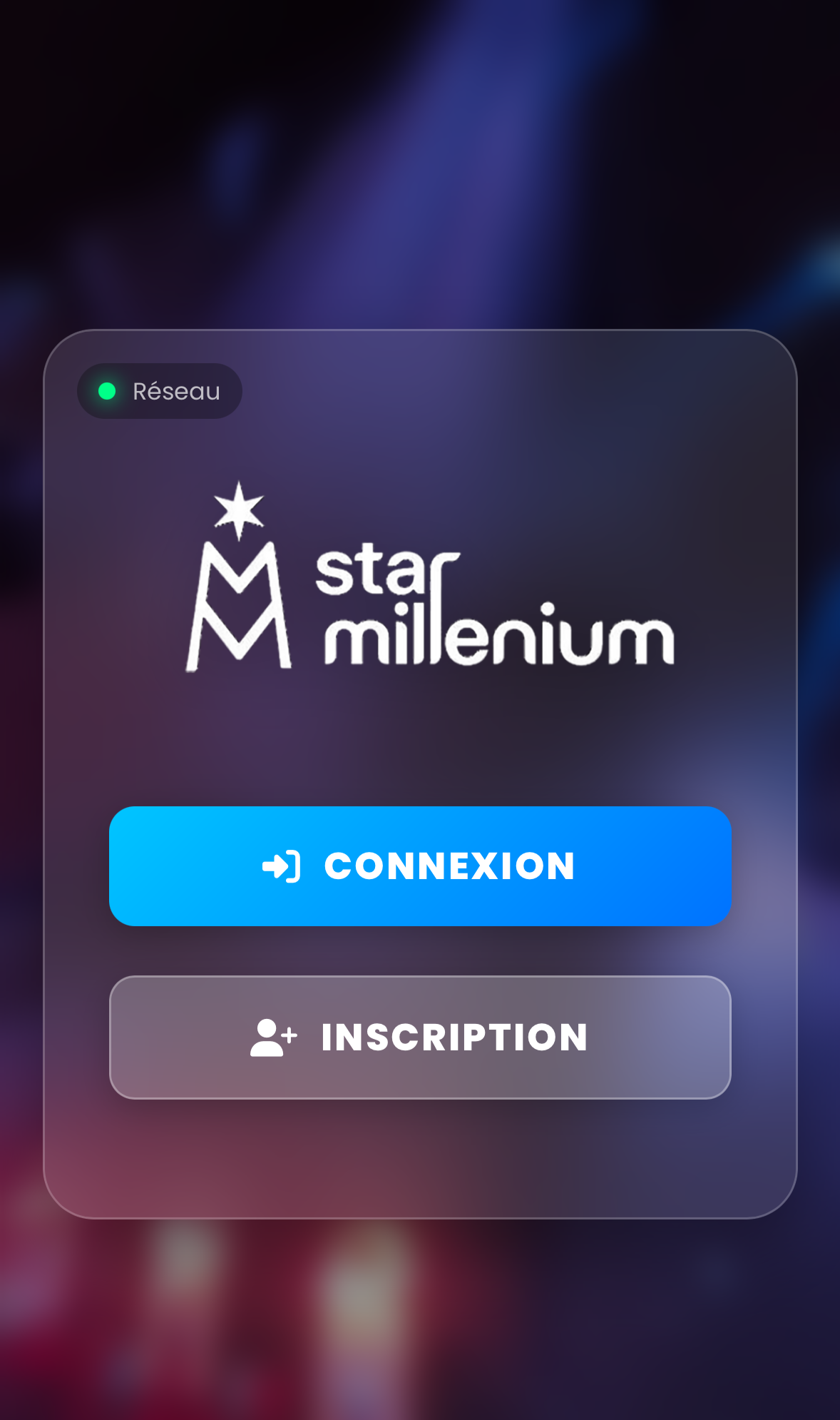 Nouvelle interface connexion