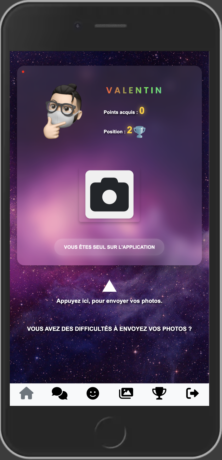 Capture d’écran pseudonyme étape 3