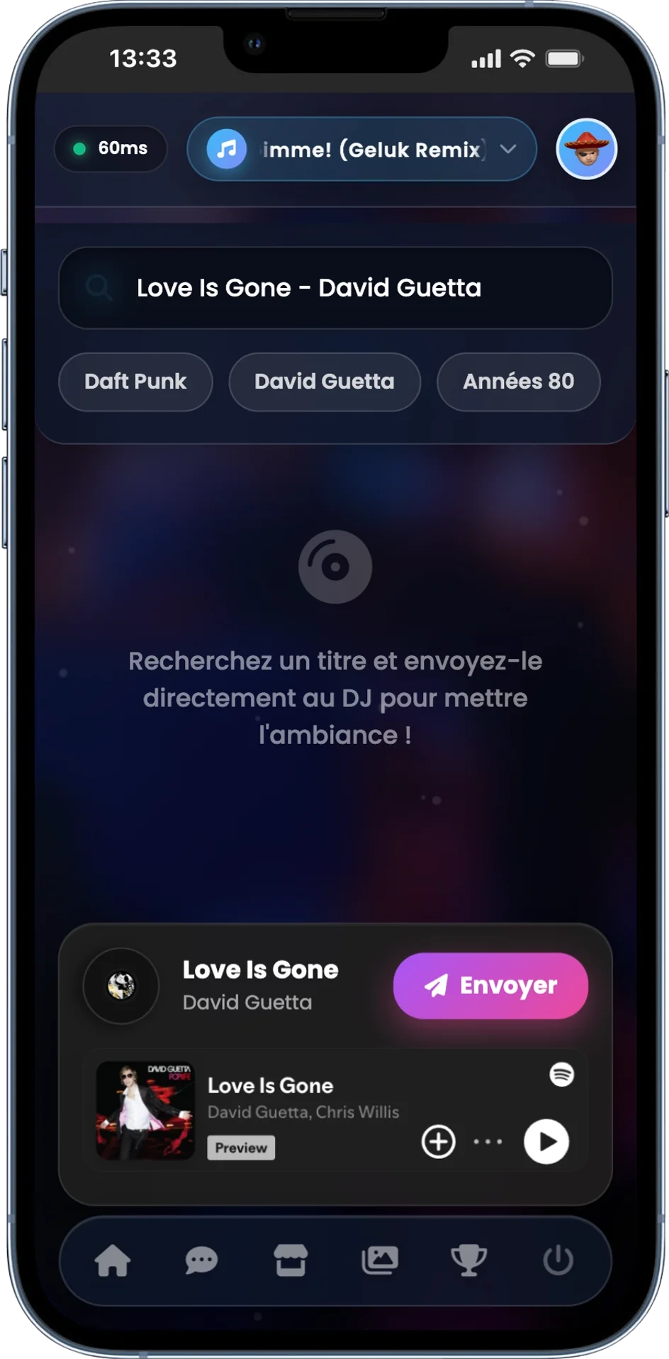 Demande de Musique