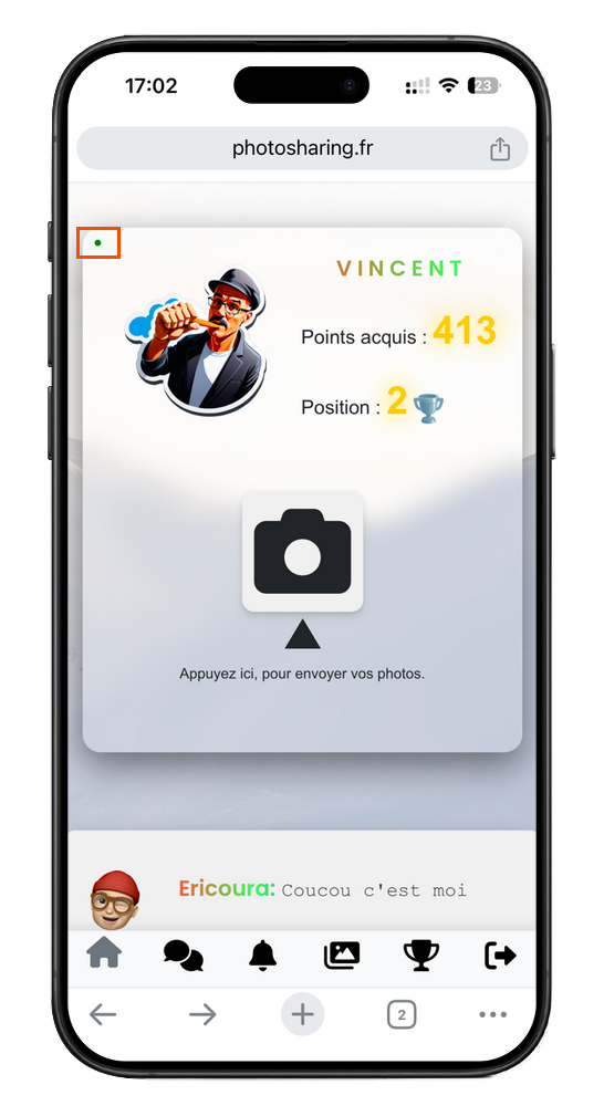 Mise à jour du profil utilisateur